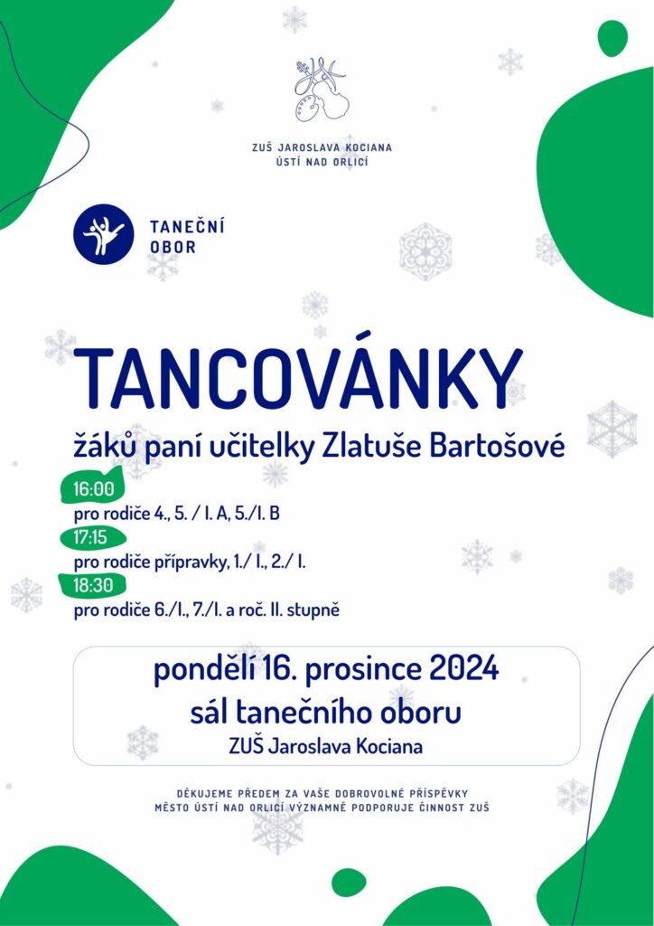 Tancovánky – přehlídka taneční třídy Zlatky Bartošové