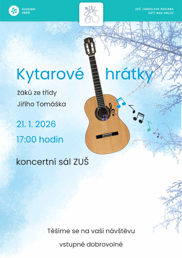 Kytarové hrátky – koncert kytarové třídy Jiřího Tomáška