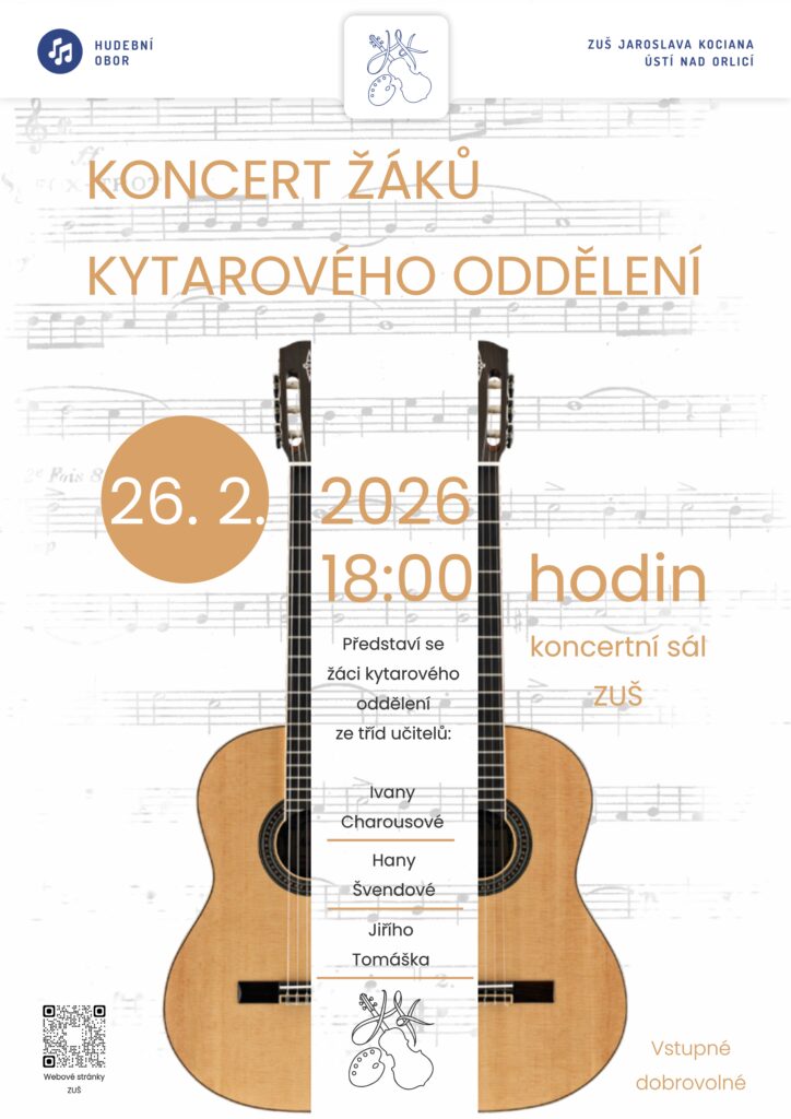 Koncert žáků kytarového oddělení