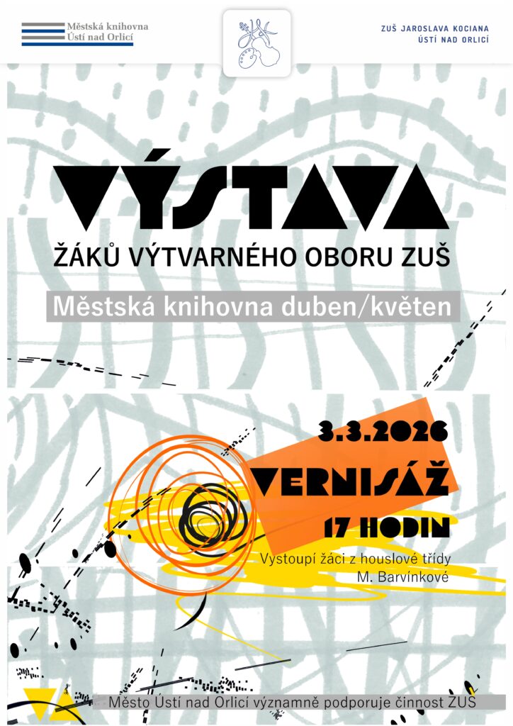 Výstava žáků výtvarného oboru v Městské knihovně