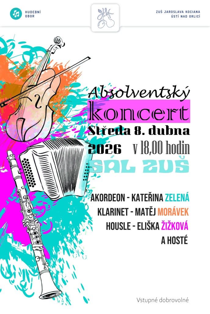 Absolventský recitál Elišky Žižkové, Matěje Morávka a Kateřiny Zelené